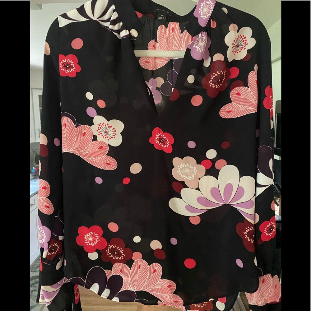 Ann Taylor sheer blouse